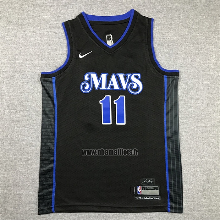 Maillot Enfant Dallas Mavericks Kyrie Irving NO 11 Ville 2023-24 Bleu
